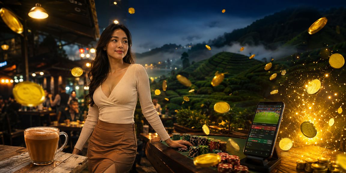 Pengguna Malaysia membuat deposit untuk poker dalam talian melalui telefon pintar